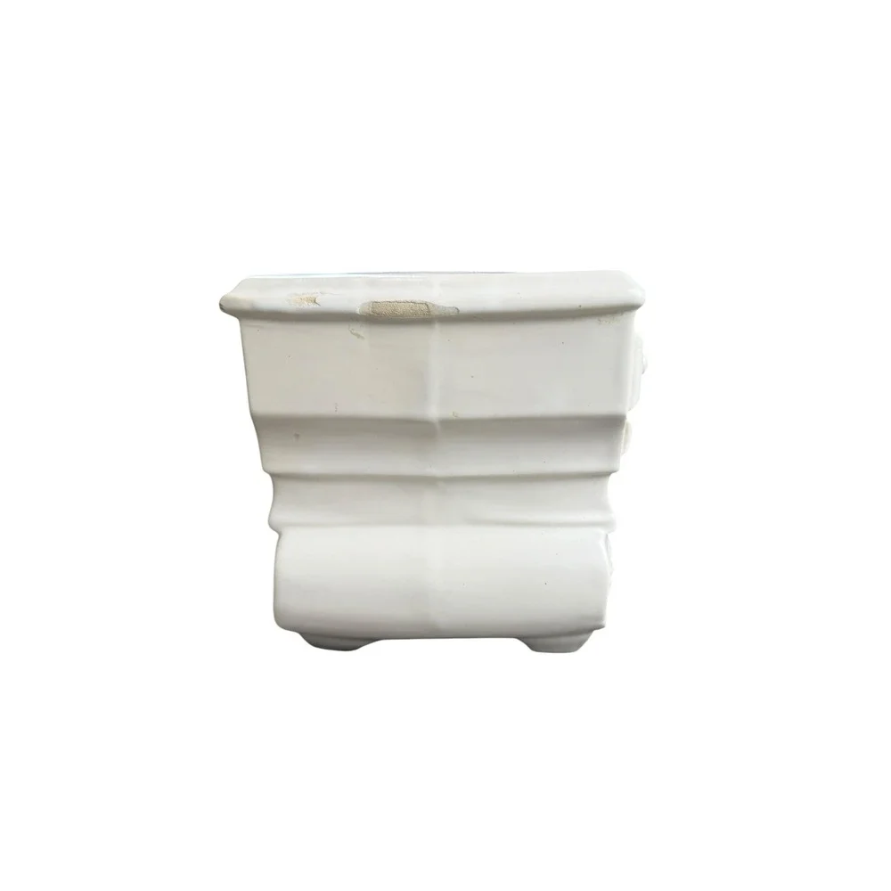 Vintage McCoy USA Planter White Pottery‎ Farmhouse Decor Cottagecore Ceramic